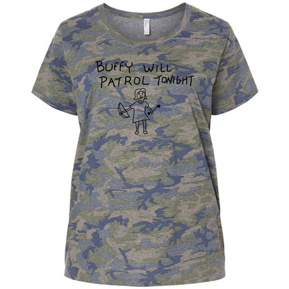 Ladies Curvy Jersey - Z6NQAJSH - Vintage Camo - 5