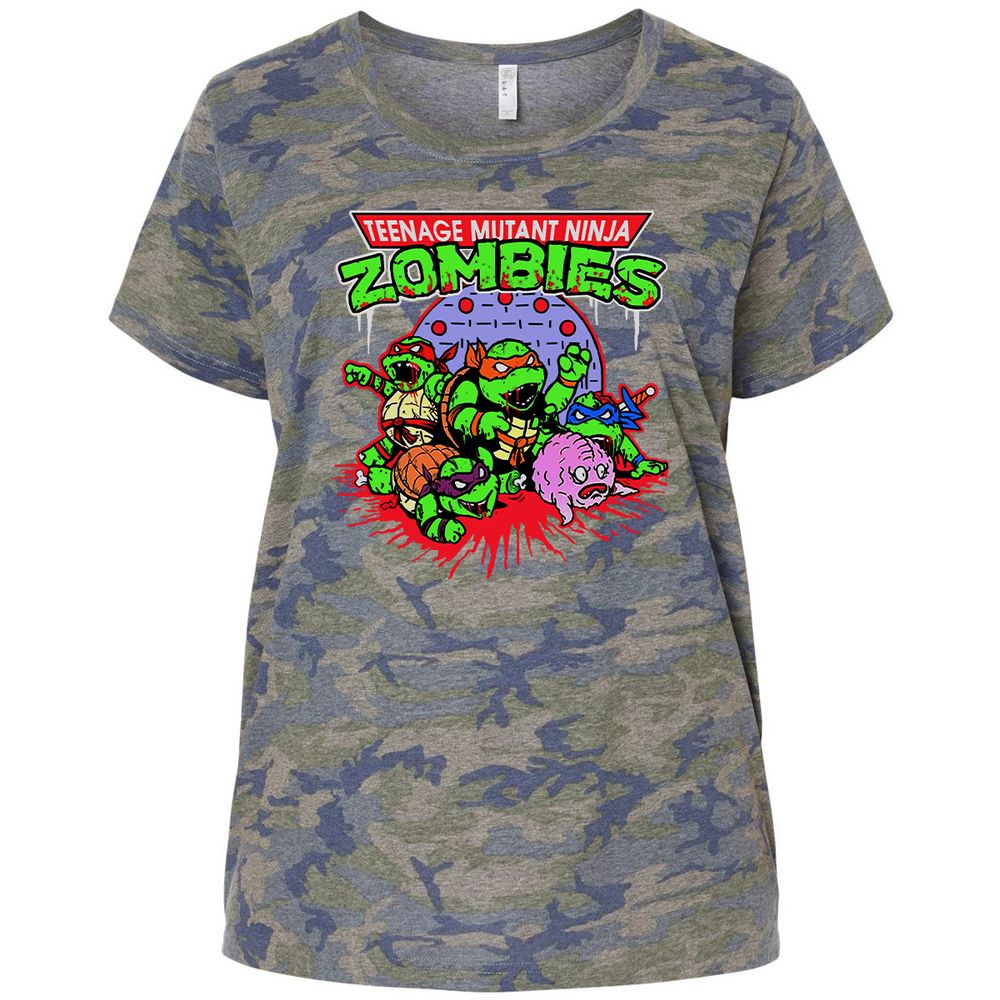 Ladies Curvy Jersey - G95TRXPX - Vintage Camo - 5