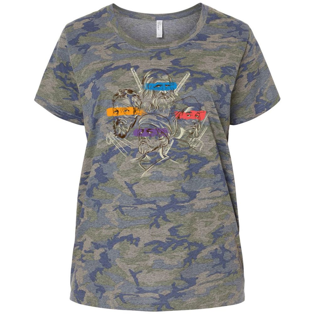 Ladies Curvy Jersey - T47LF3LK - Vintage Camo - 5