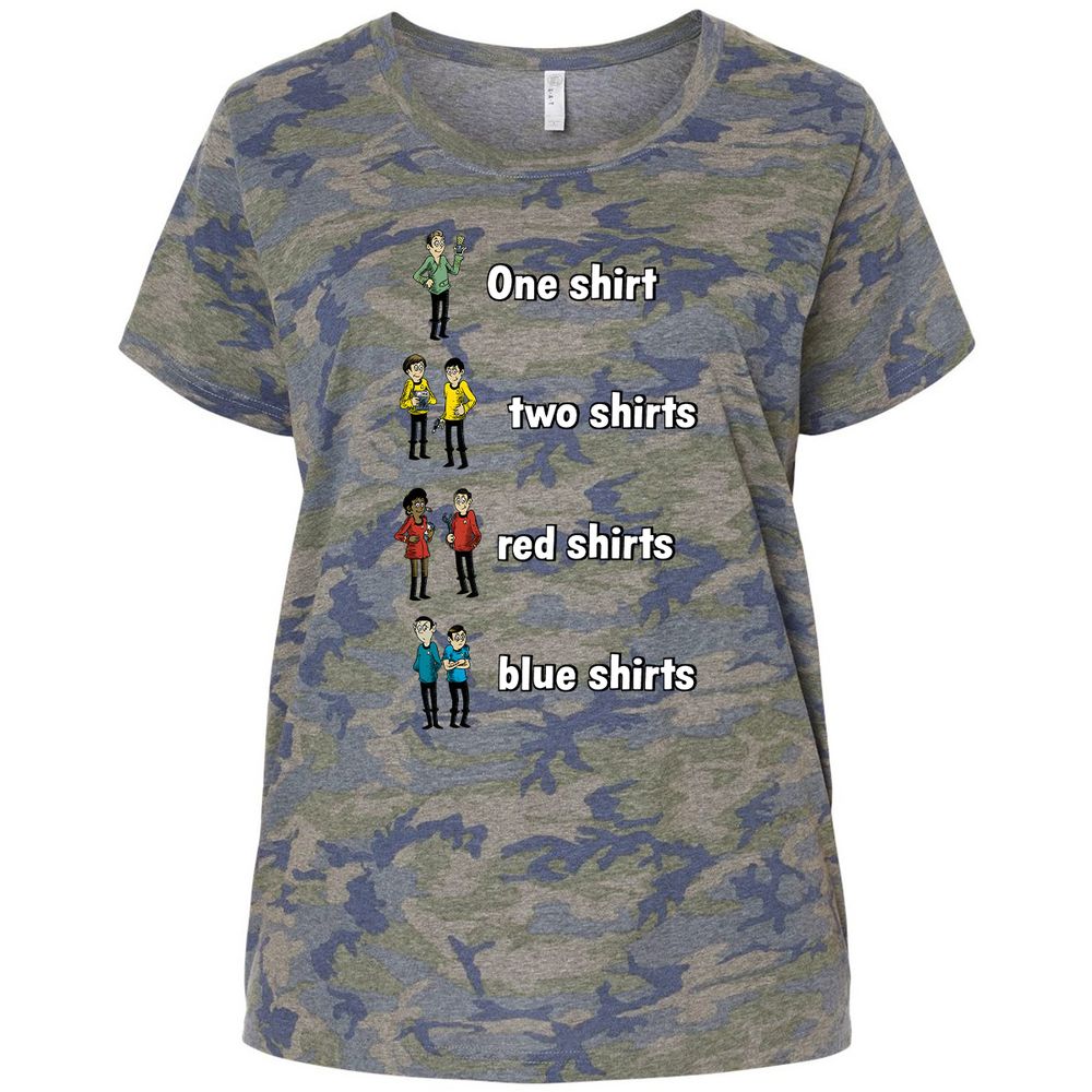 Ladies Curvy Jersey - VAUFHQ7T - Vintage Camo - 5