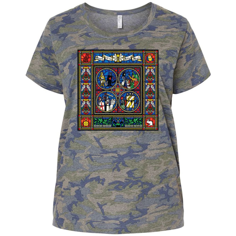 Ladies Curvy Jersey - 596RW5SZ - Vintage Camo - 5