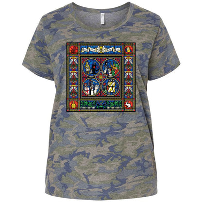 Ladies Curvy Jersey - 596RW5SZ - Vintage Camo - 5