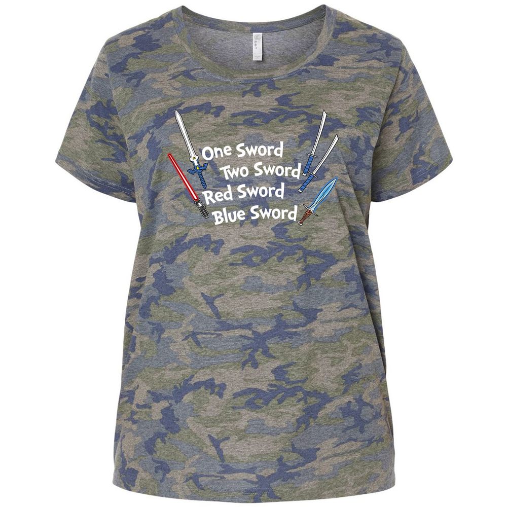 Ladies Curvy Jersey - MTEQSGL7 - Vintage Camo - 5