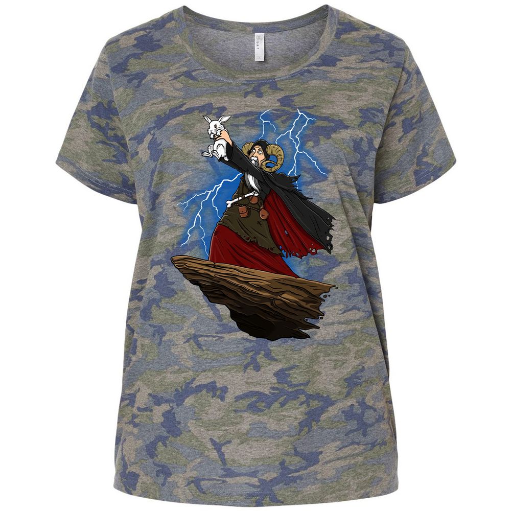 Ladies Curvy Jersey - 613YF4J2 - Vintage Camo - 5