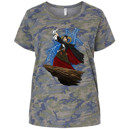 Ladies Curvy Jersey - 613YF4J2 - Vintage Camo - 5