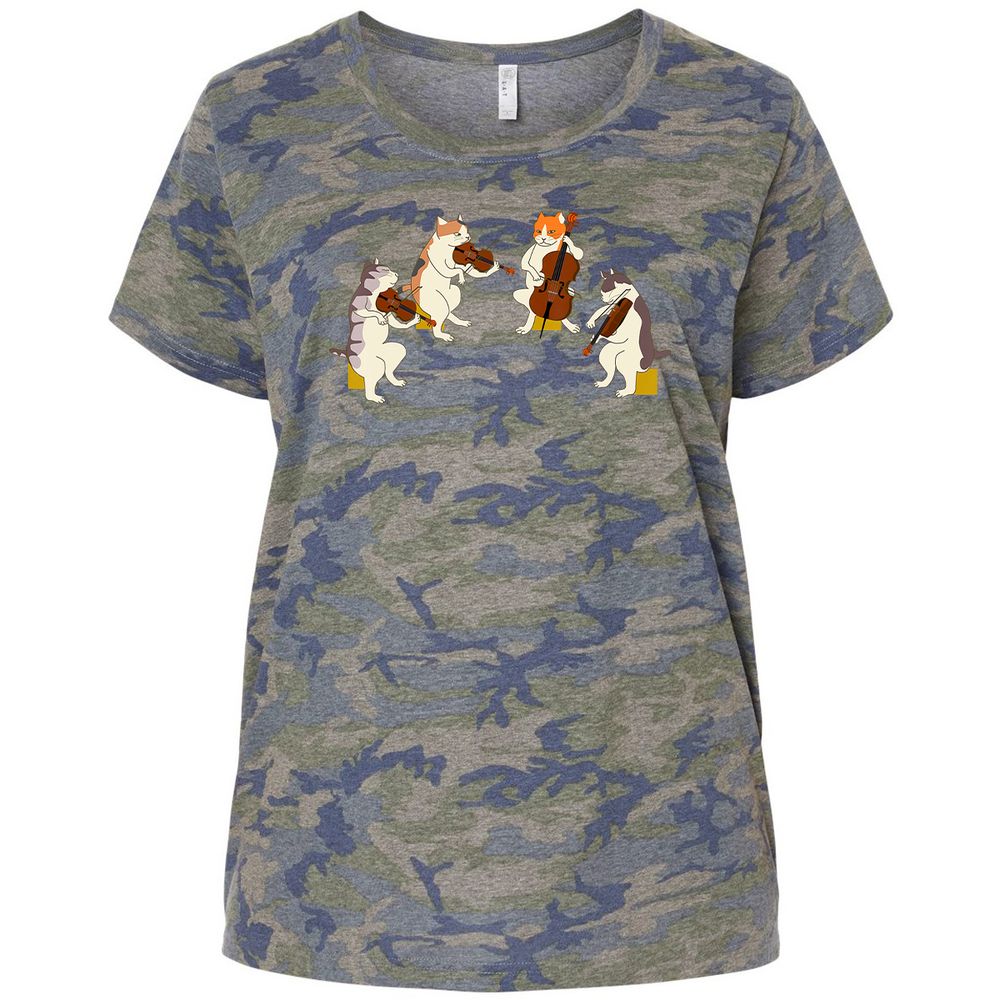 Ladies Curvy Jersey - 4R1AYBVU - Vintage Camo - 5