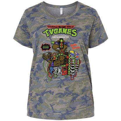 Ladies Curvy Jersey - XJS6AKEJ - Vintage Camo - 5