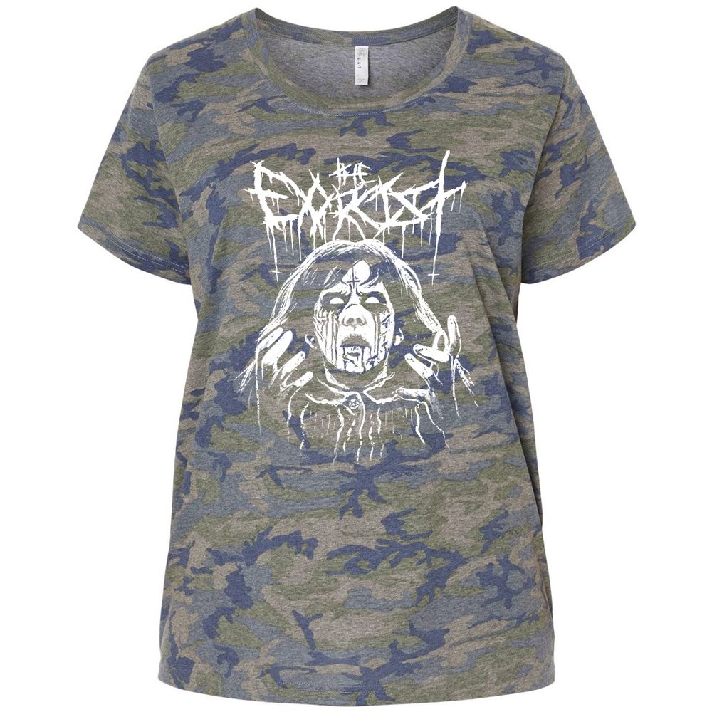 Ladies Curvy Jersey - BLA6HZGQ - Vintage Camo - 5