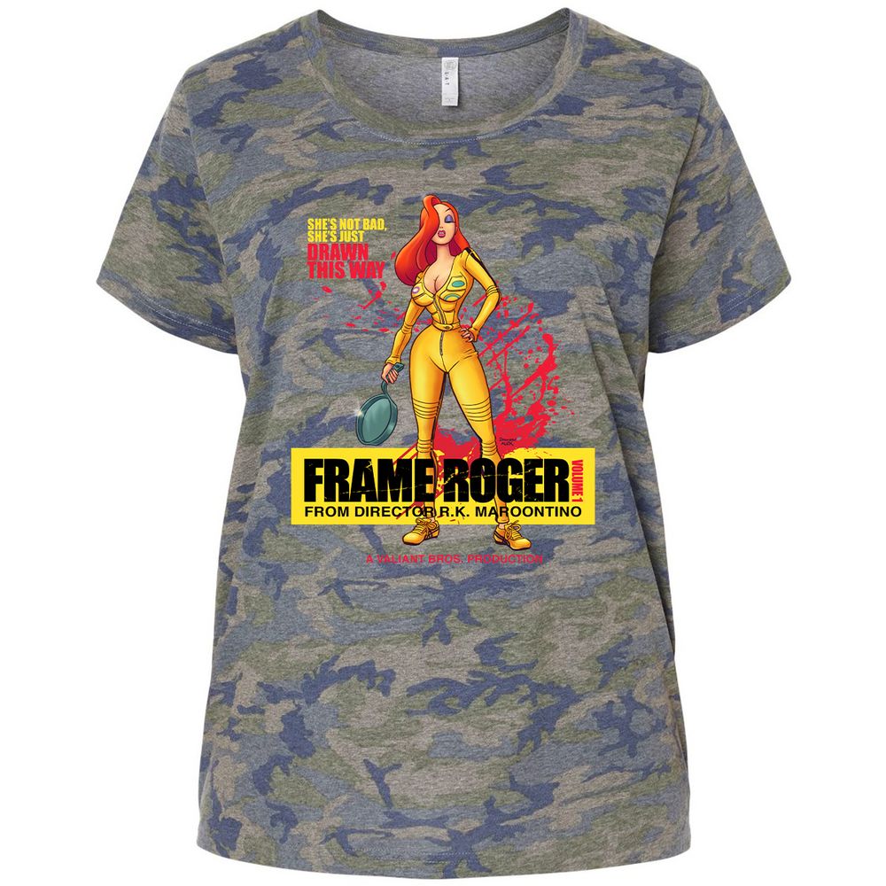 Ladies Curvy Jersey - LZDP9KMJ - Vintage Camo - 5