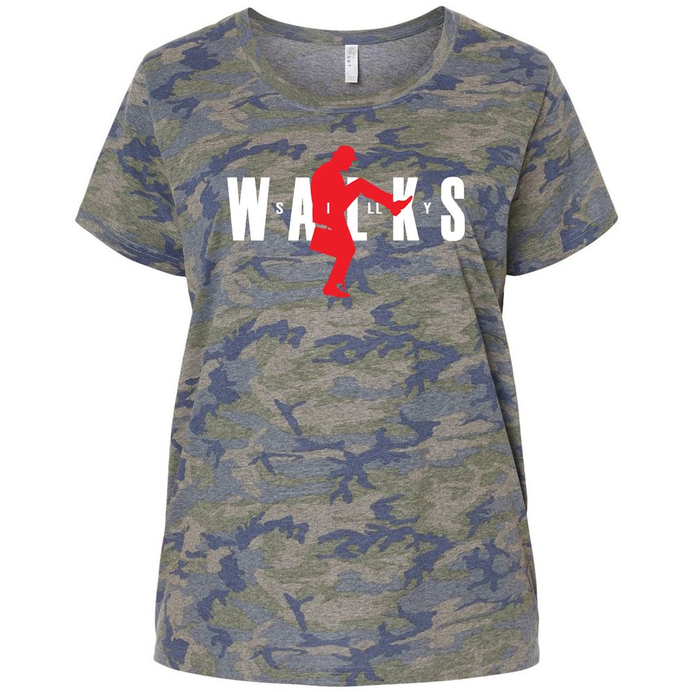 Ladies Curvy Jersey - UCG2ZL5E - Vintage Camo - 5
