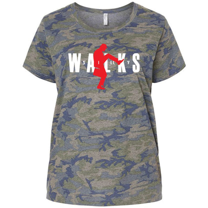 Ladies Curvy Jersey - UCG2ZL5E - Vintage Camo - 5