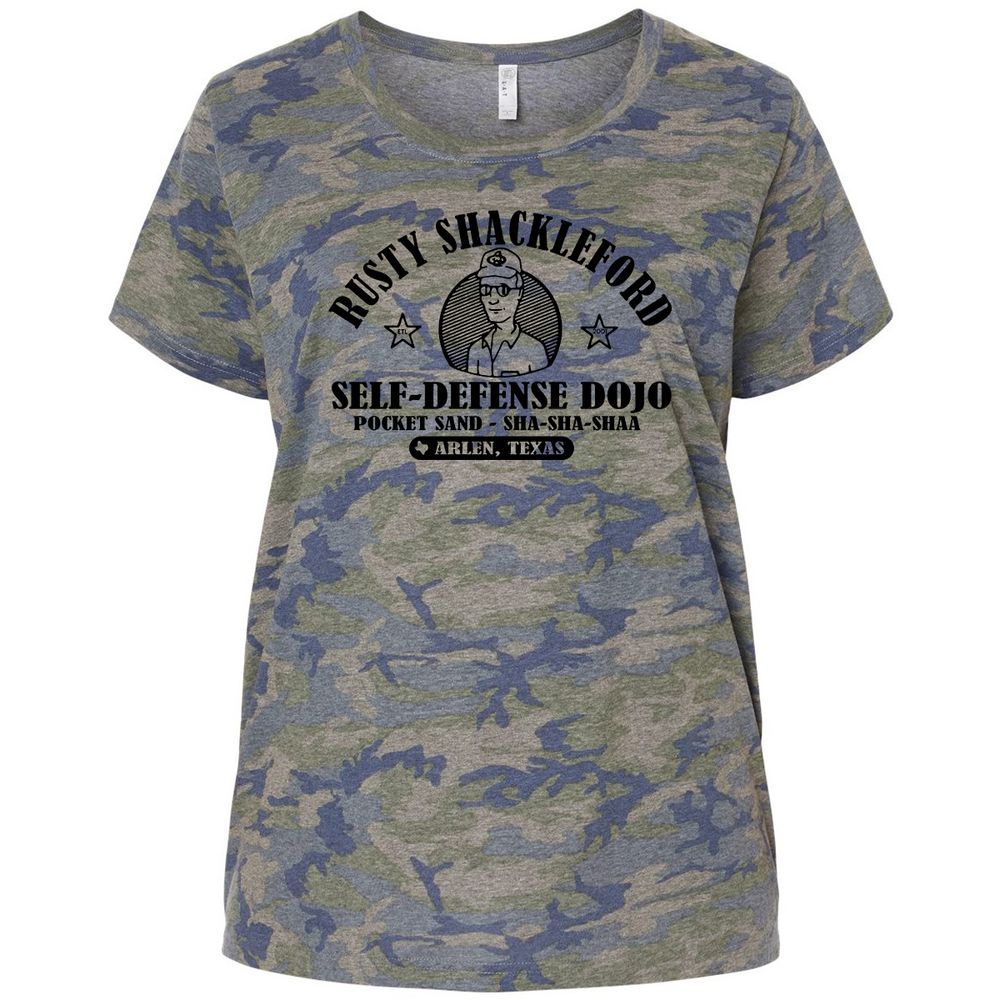 Ladies Curvy Jersey - SR5KKRDQ - Vintage Camo - 5