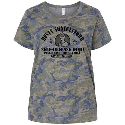 Ladies Curvy Jersey - SR5KKRDQ - Vintage Camo - 5