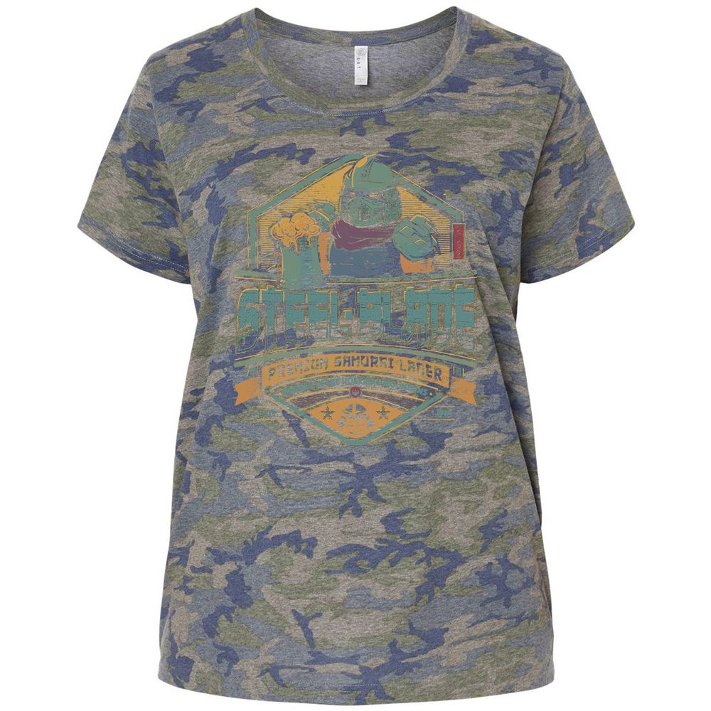 Ladies Curvy Jersey - TQV63DVP - Vintage Camo - 5