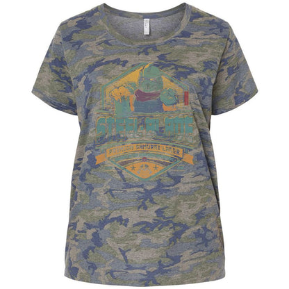 Ladies Curvy Jersey - TQV63DVP - Vintage Camo - 5