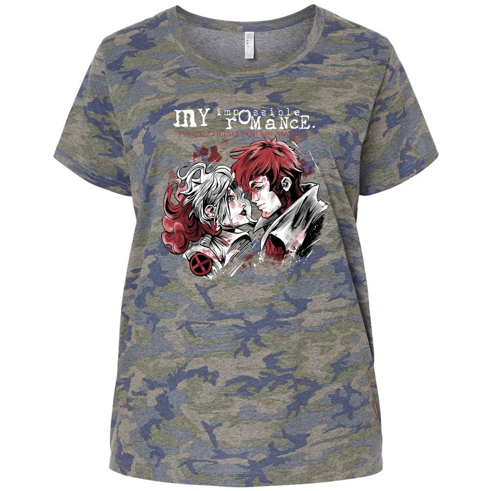 Ladies Curvy Jersey - EVLXEFR2 - Vintage Camo - 5