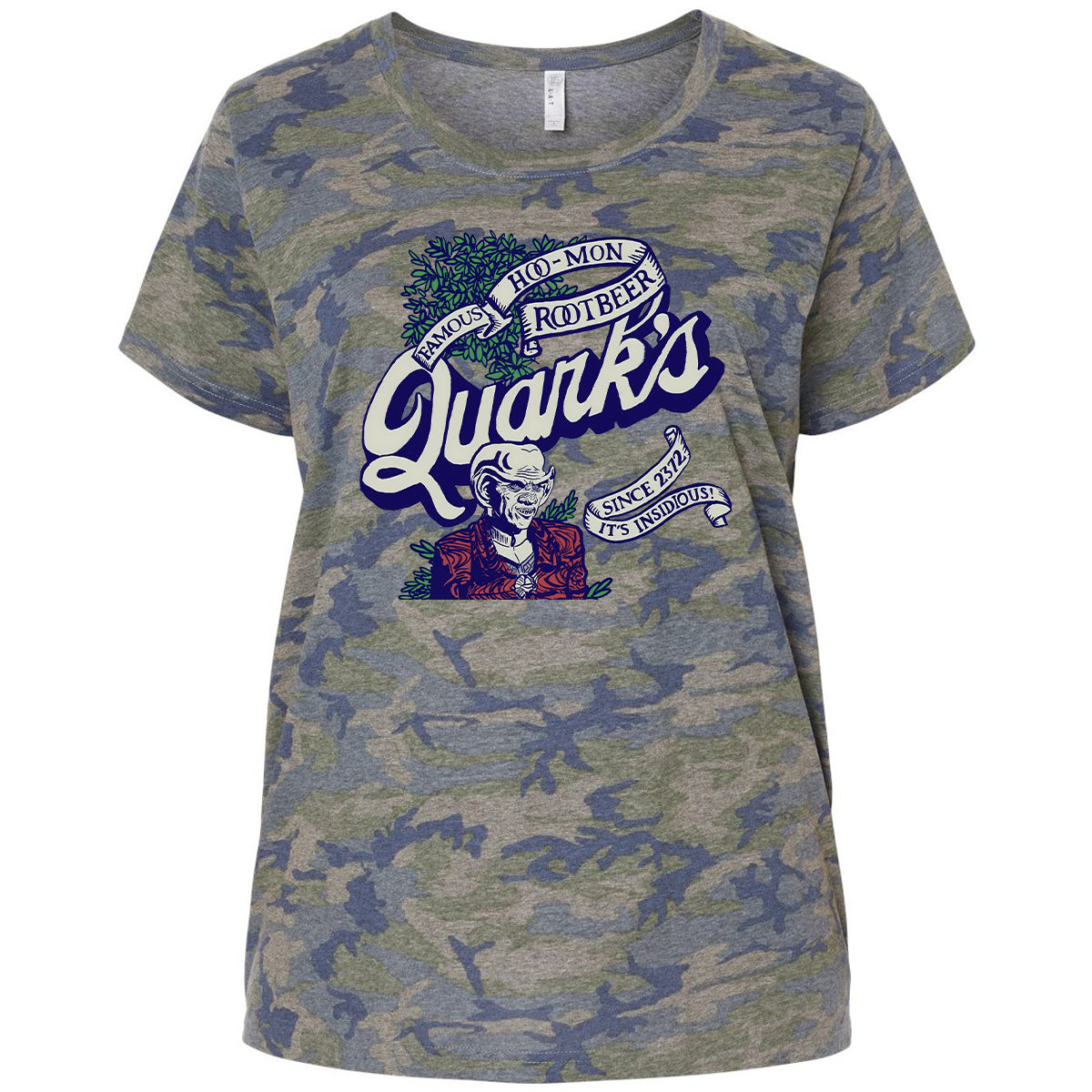 Ladies Curvy Jersey - 8CEZN5KQ - Vintage Camo - 5