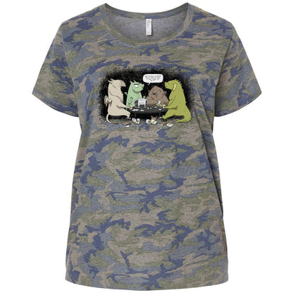 Ladies Curvy Jersey - BF8GTDBY - Vintage Camo - 5