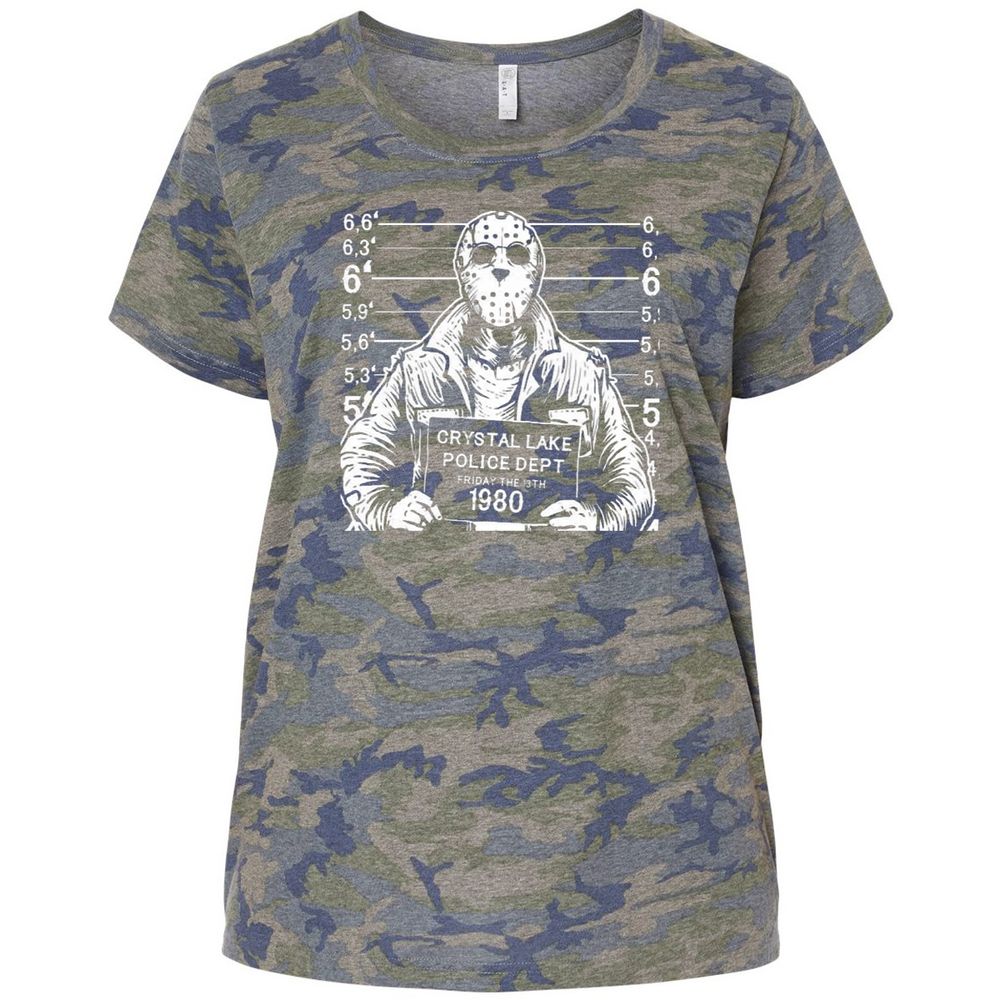 Ladies Curvy Jersey - QBEQ58WH - Vintage Camo - 5
