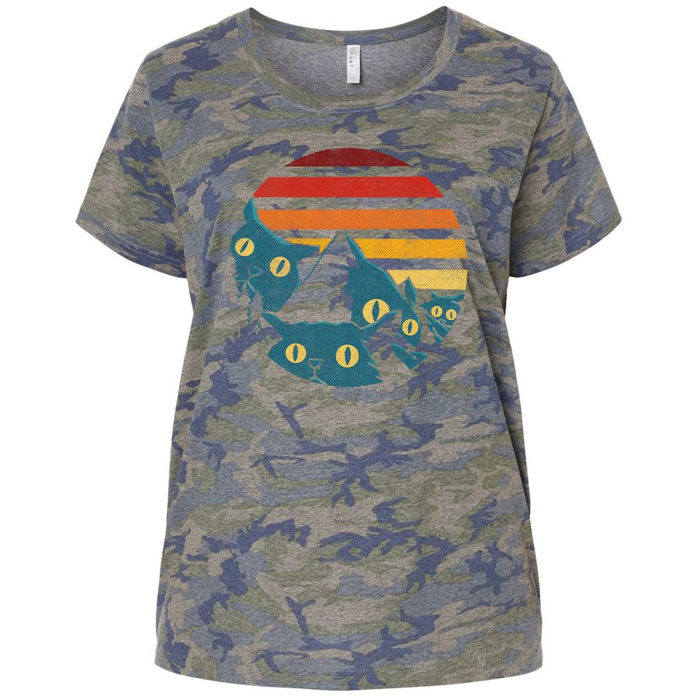 Ladies Curvy Jersey - GR96RZ8F - Vintage Camo - 5