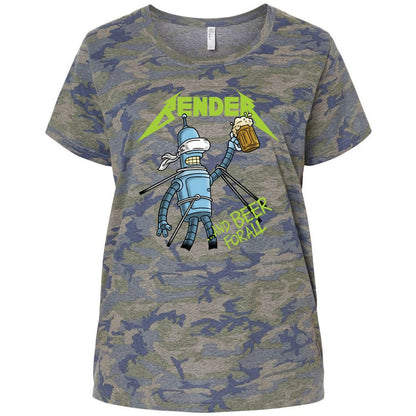 Ladies Curvy Jersey - 8X68WFS4 - Vintage Camo - 5