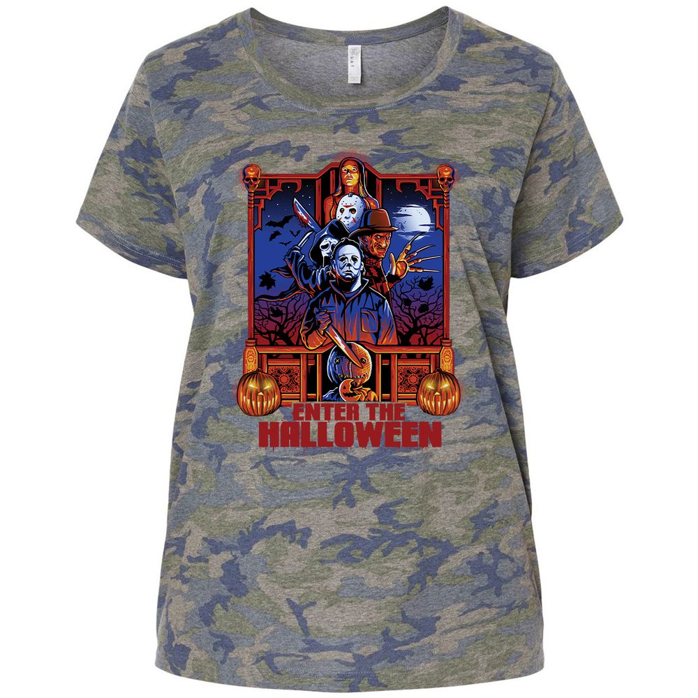 Ladies Curvy Jersey - Y7M2RS7N - Vintage Camo - 5