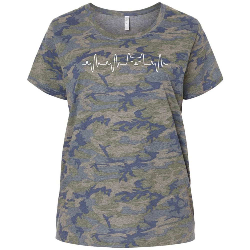 Ladies Curvy Jersey - NZDATPUV - Vintage Camo - 5