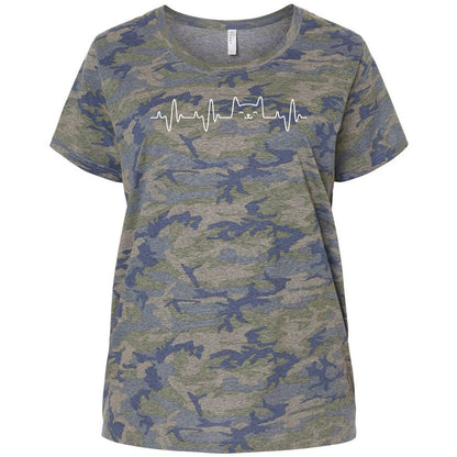 Ladies Curvy Jersey - NZDATPUV - Vintage Camo - 5