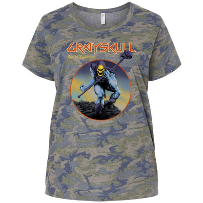 Ladies Curvy Jersey - MKT4P1XE - Vintage Camo - 5