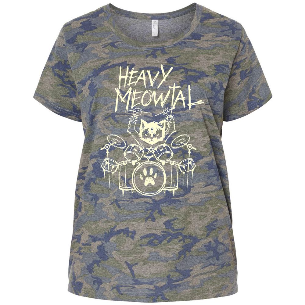 Ladies Curvy Jersey - XNJP1VK8 - Vintage Camo - 5