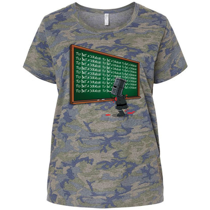 Ladies Curvy Jersey - F83UMK8X - Vintage Camo - 5