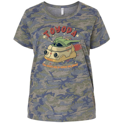 Ladies Curvy Jersey - F32H4Y8R - Vintage Camo - 5