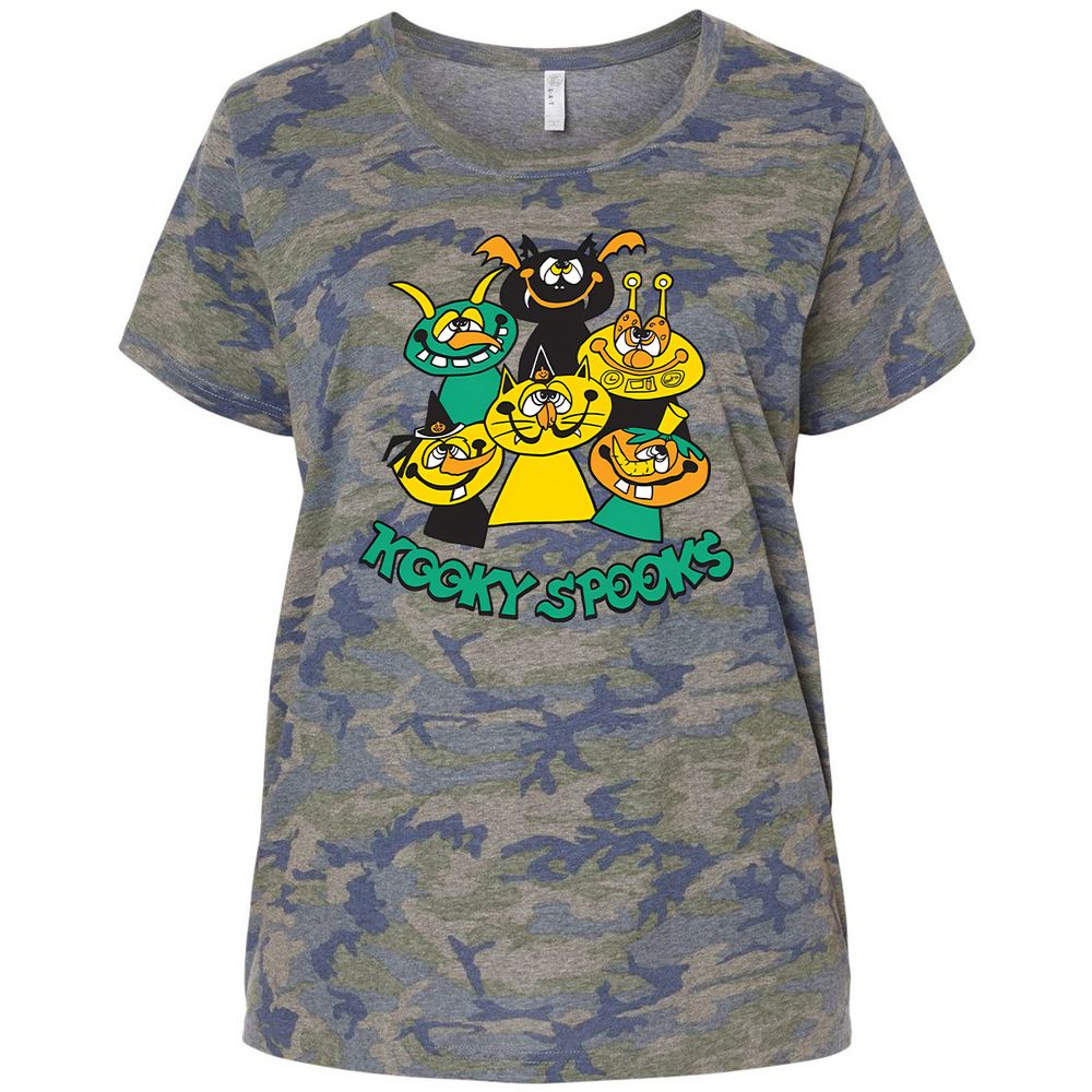 Ladies Curvy Jersey - T49CLR98 - Vintage Camo - 5