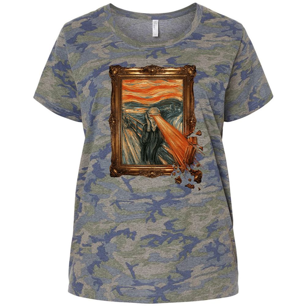 Ladies Curvy Jersey - X8RE9MYF - Vintage Camo - 5