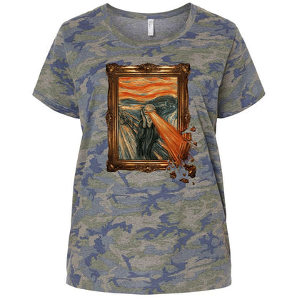 Ladies Curvy Jersey - X8RE9MYF - Vintage Camo - 5