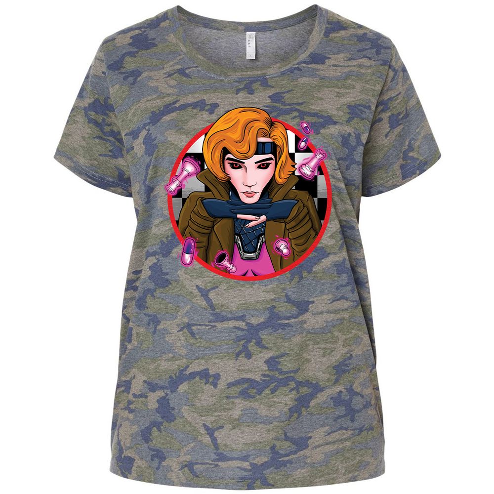 Ladies Curvy Jersey - JCLWX93Z - Vintage Camo - 5