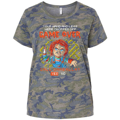 Ladies Curvy Jersey - XVLY3ZJB - Vintage Camo - 5