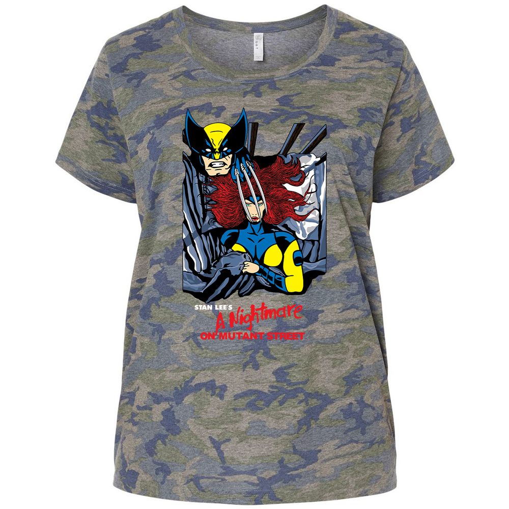 Ladies Curvy Jersey - 1U2YQTML - Vintage Camo - 5