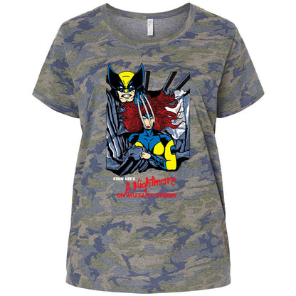 Ladies Curvy Jersey - 1U2YQTML - Vintage Camo - 5