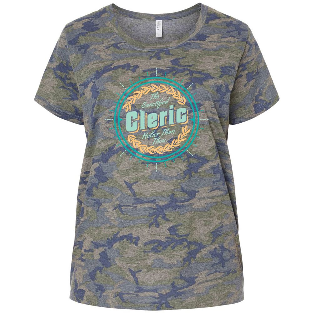 Ladies Curvy Jersey - Z6DVP9BY - Vintage Camo - 5