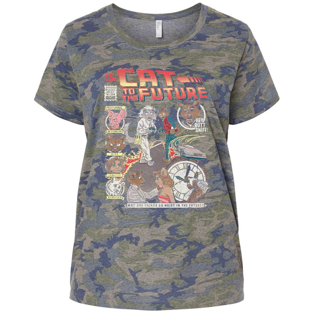 Ladies Curvy Jersey - 1XD6A31Q - Vintage Camo - 5