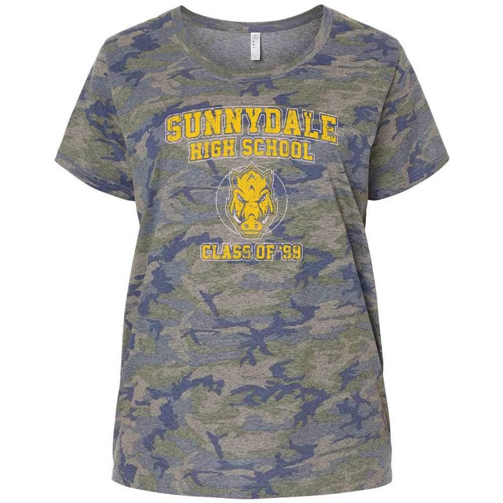 Ladies Curvy Jersey - Q5RGHG95 - Vintage Camo - 5