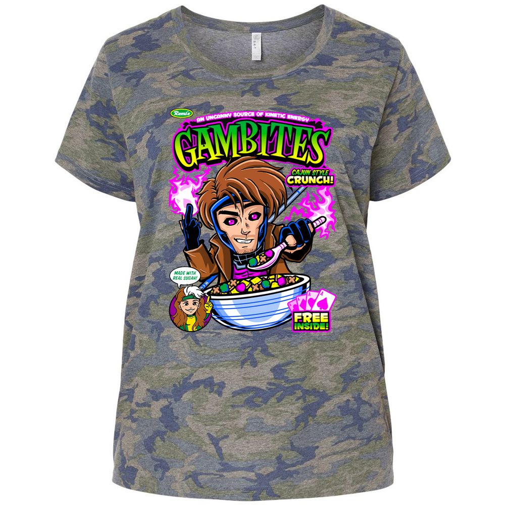 Ladies Curvy Jersey - XTSNFBQ1 - Vintage Camo - 5