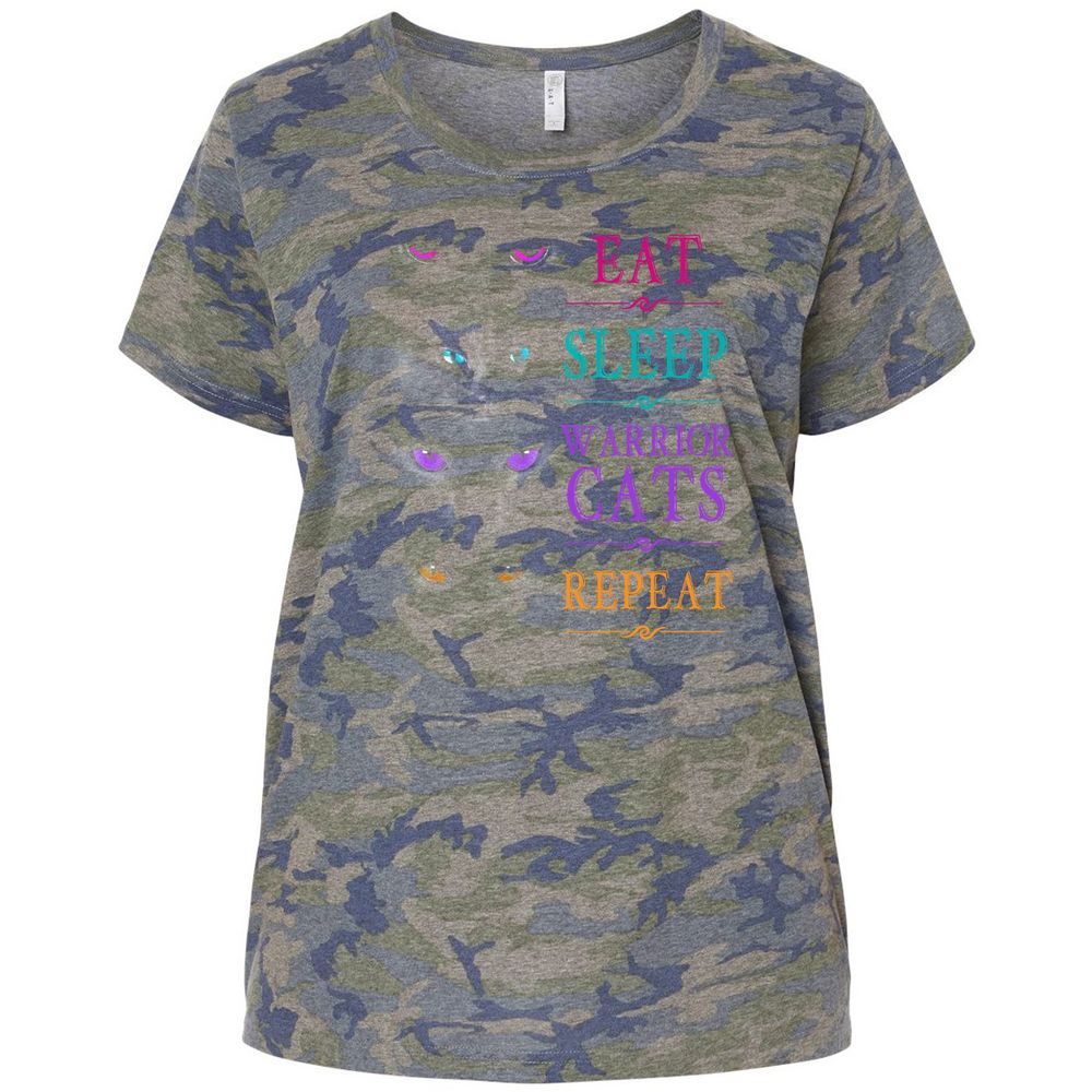 Ladies Curvy Jersey - AXAZLH6R - Vintage Camo - 5