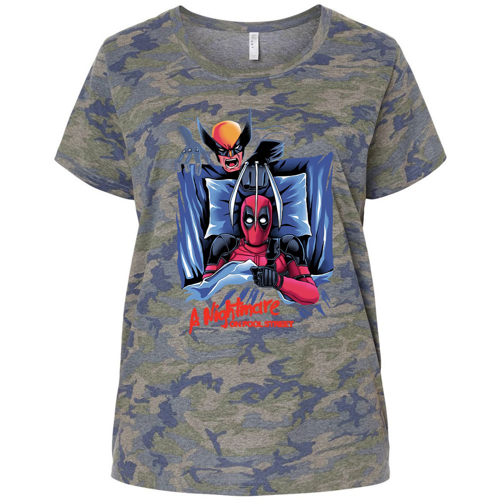 Ladies Curvy Jersey - NBVEWHHF - Vintage Camo - 5