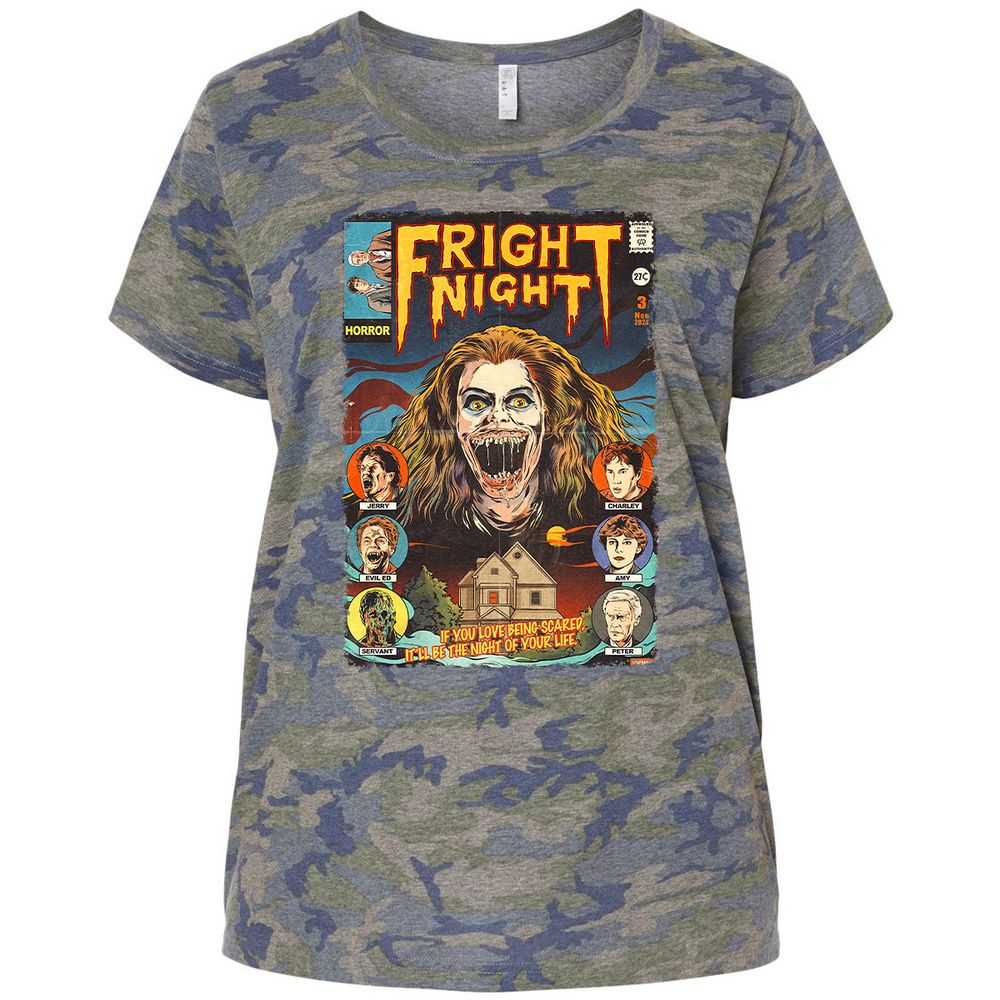 Ladies Curvy Jersey - HYSWKZ6J - Vintage Camo - 5