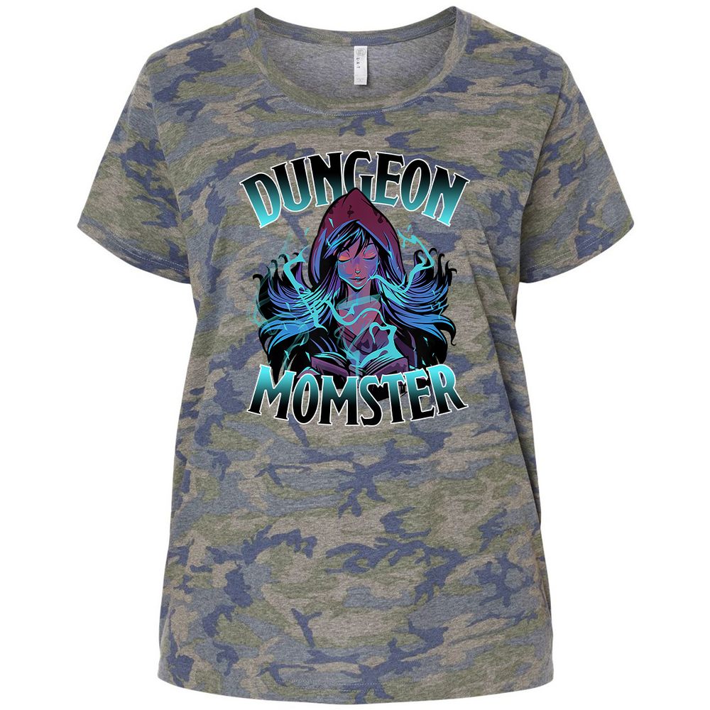 Ladies Curvy Jersey - X4CUXPWQ - Vintage Camo - 5