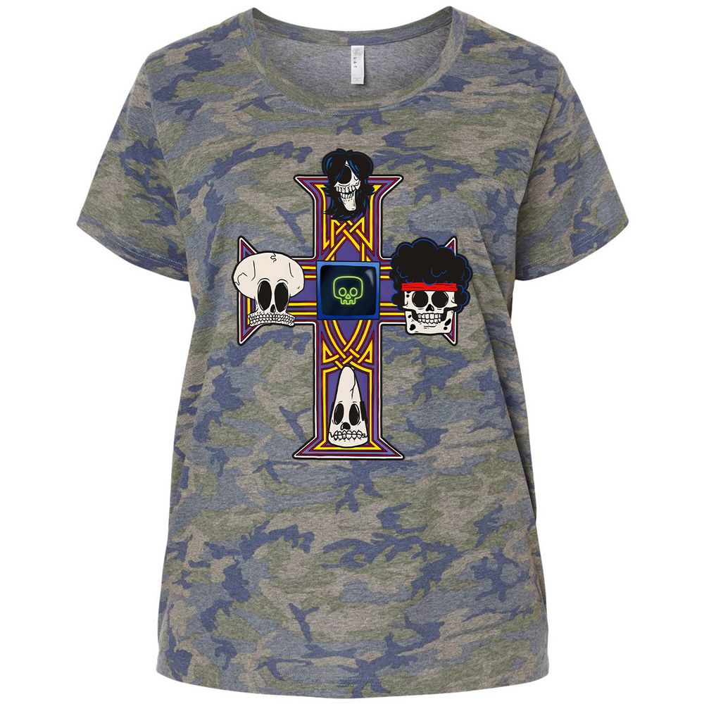 Ladies Curvy Jersey - CFHTS83V - Vintage Camo - 5