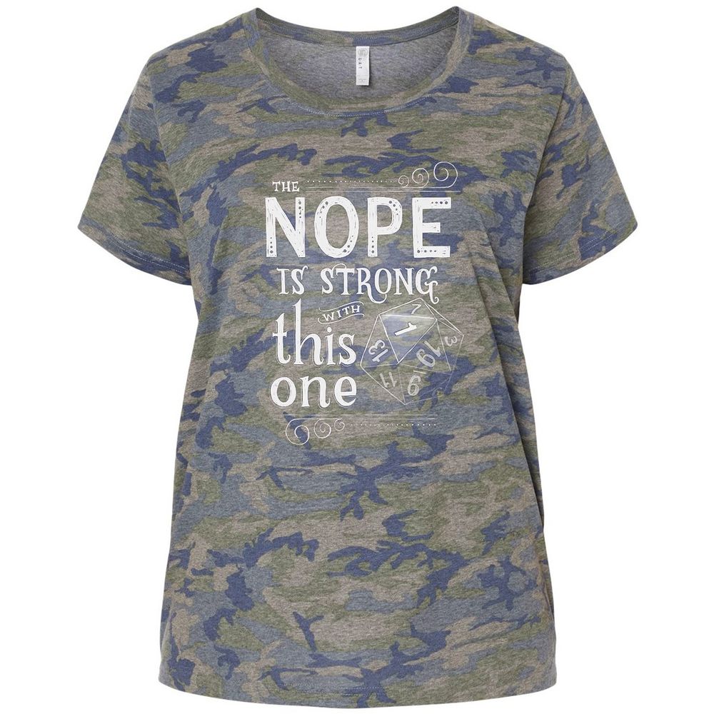 Ladies Curvy Jersey - P4Y6TXZW - Vintage Camo - 5