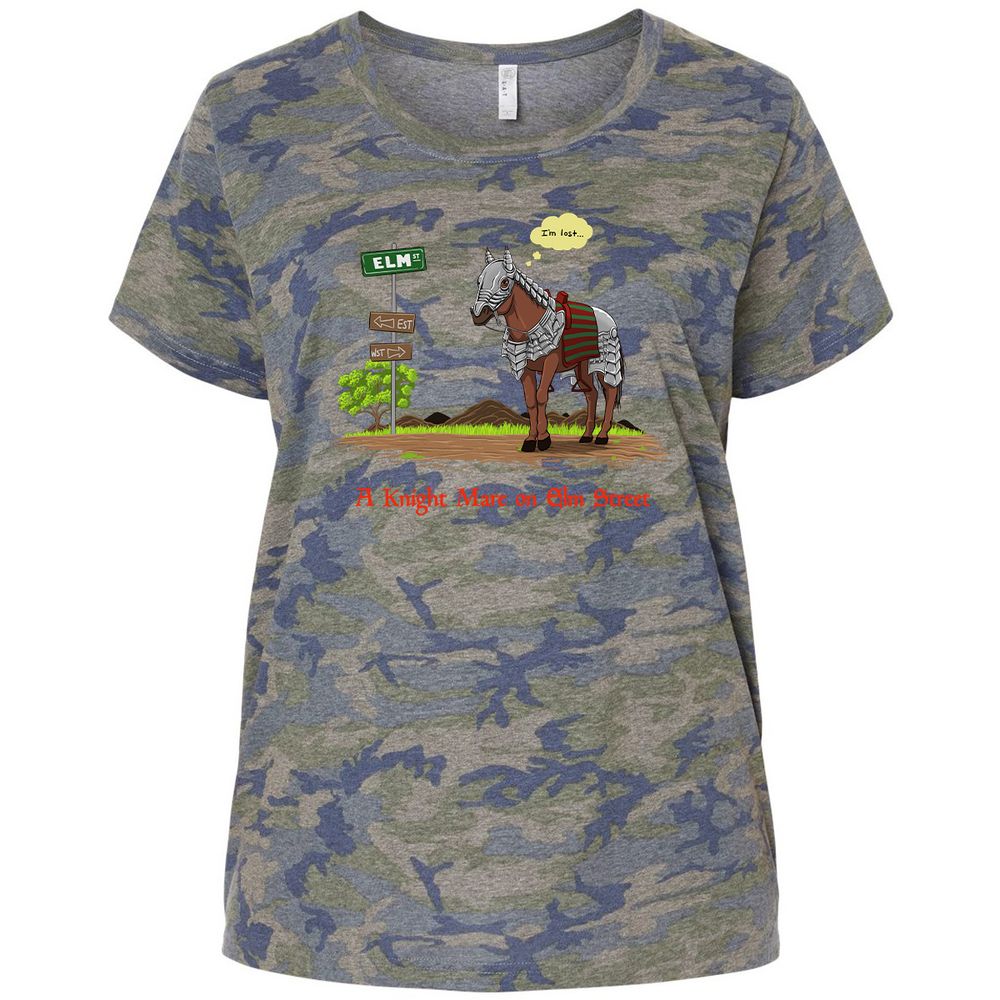 Ladies Curvy Jersey - 63WRHZLN - Vintage Camo - 5